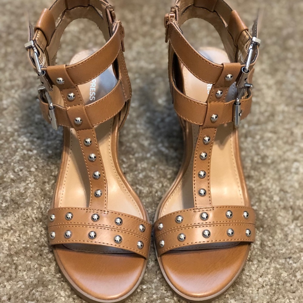 Express Block Heel Sandals
